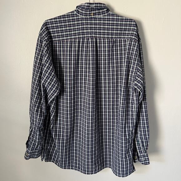 Vintage Tommy Hilfiger Button Down Classic Fit Long Sleeve Plaid Shirt Size L - Picture 3 of 9